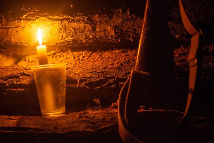 У бліндажі – свічка пам'яті про жертв голодоморів