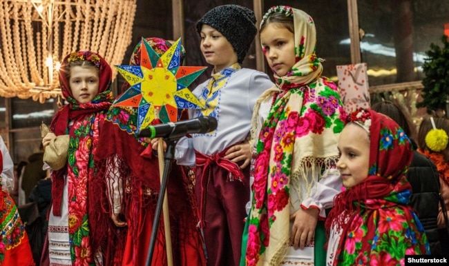 Під час відзначення Різдва у Києві. Грудень 2018 року